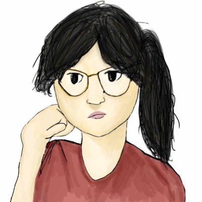 Watercolor self-portrait by Stephanie McArthur